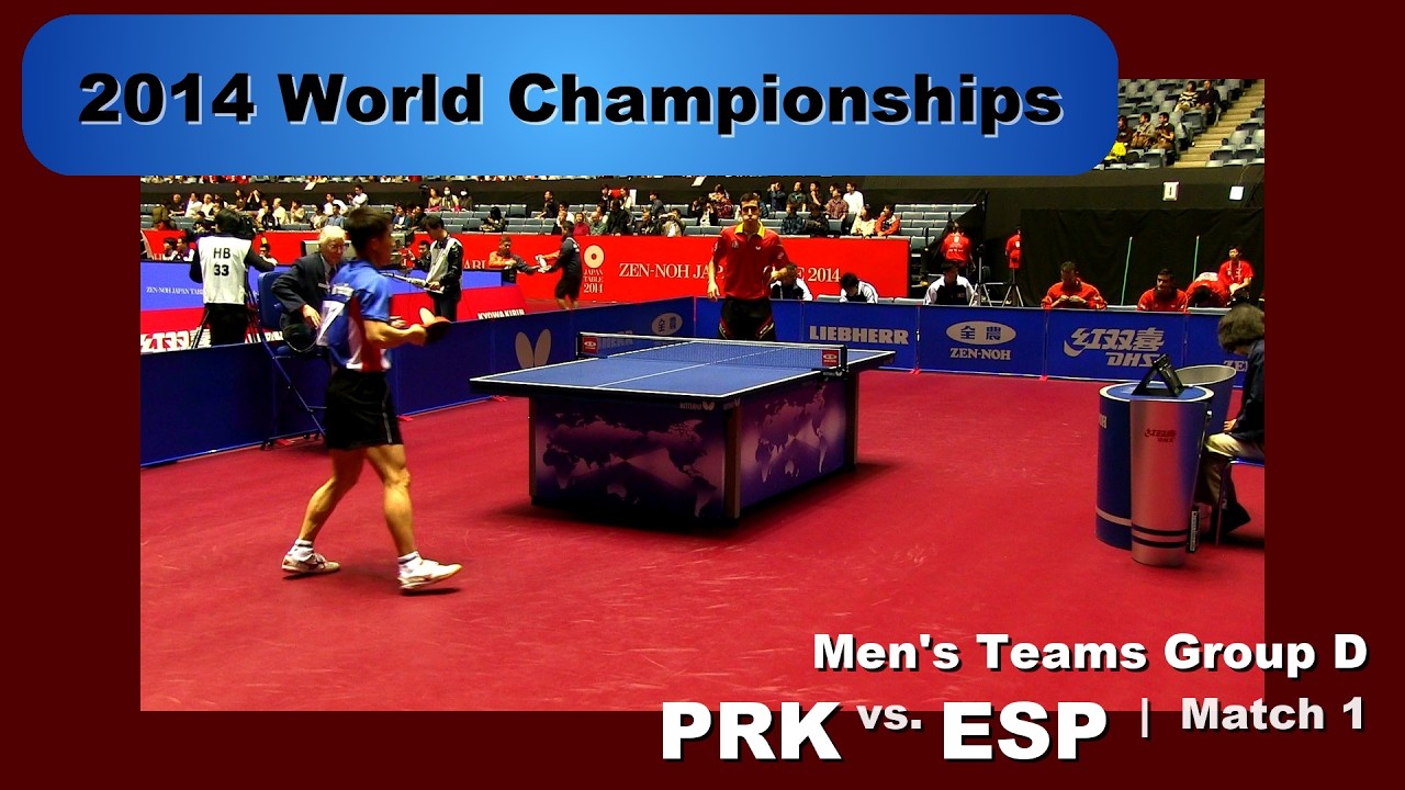 2014 WTTC Men's Teams Group D: PRK-ESP Match 1: Kim Hyok Bong v Alvaro Robles