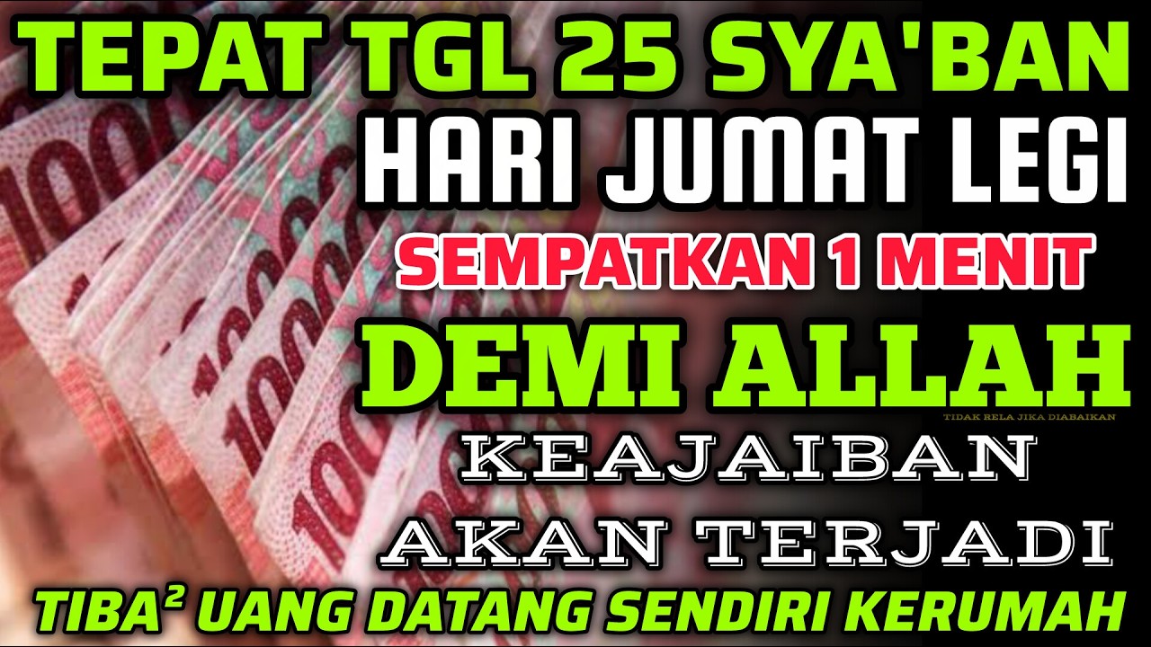 🔴ALHAMDULILLAH🤲 BARU PUTAR SEBENTAR UANG BENAR2 DATANG SENDIRI KERUMAH, DOA KEKAYAAN PALING MUSTAJAB