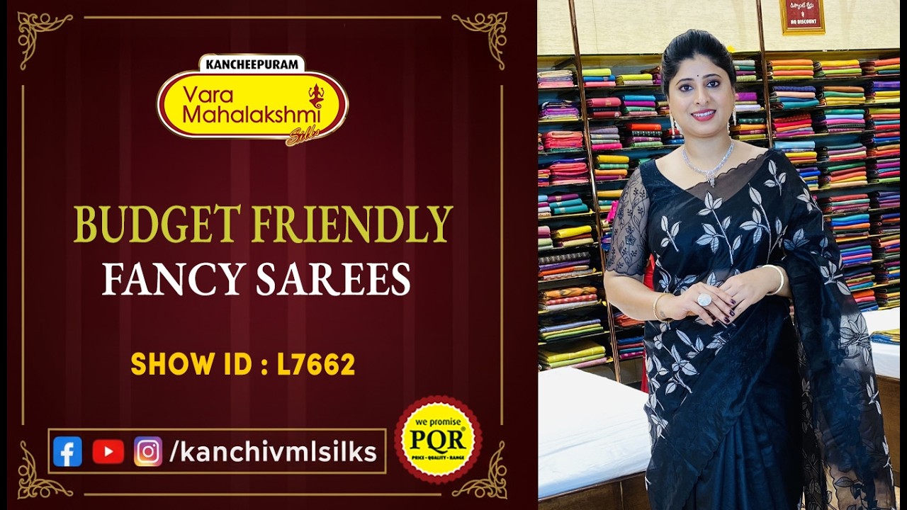 BUDGET FRIENDLY FANCY SAREES Collection || Kancheepuram Varamahalakshmi Silks LIVE