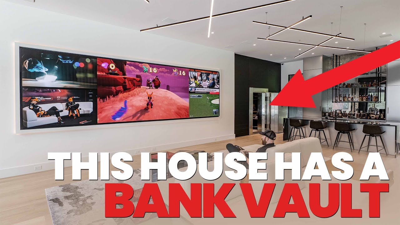 20 FOOT Video Wall Mancave with a HIDDEN SURPRISE