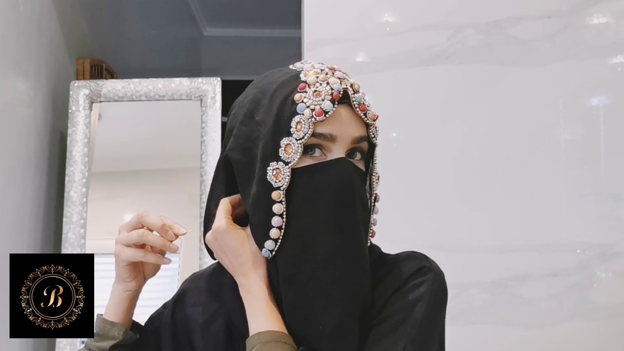 Arab style Abaya sheyla hijab tutorial - STRICTLY SISTERS ONLY!