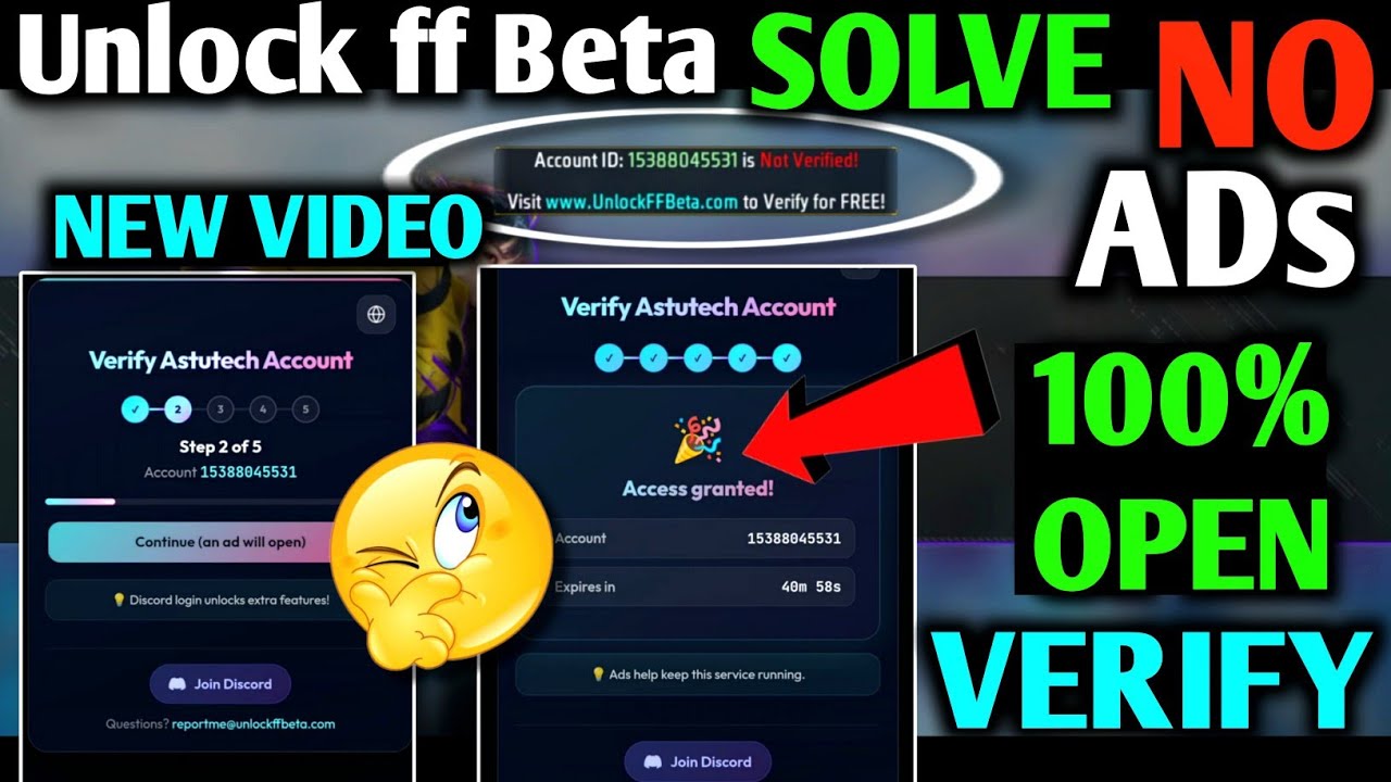 Unlockffbeta Verify Proxy Server Account Id Is not Verified! Verify astutech account| Unlock FF beta