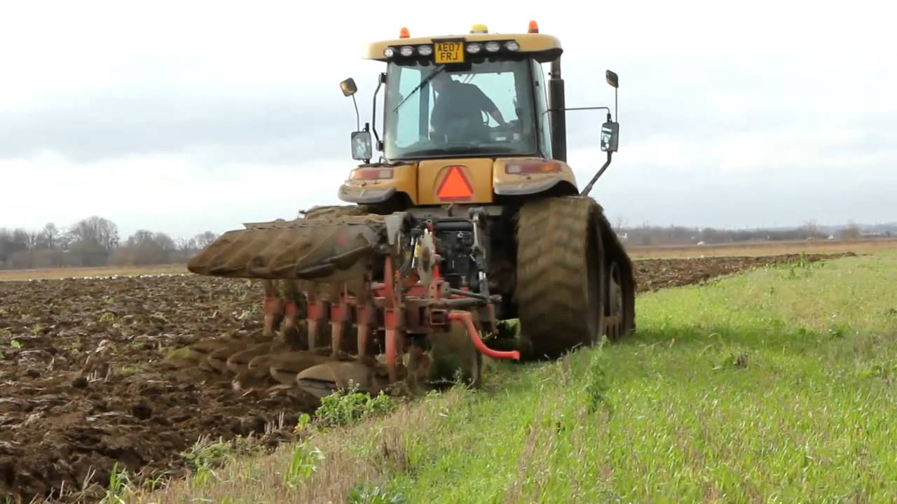 Challenger tractor ploughing in Lincolnshire