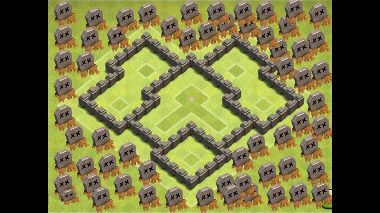 [Clash of clans]le meilleur village d&eacute;fensif HDV 4