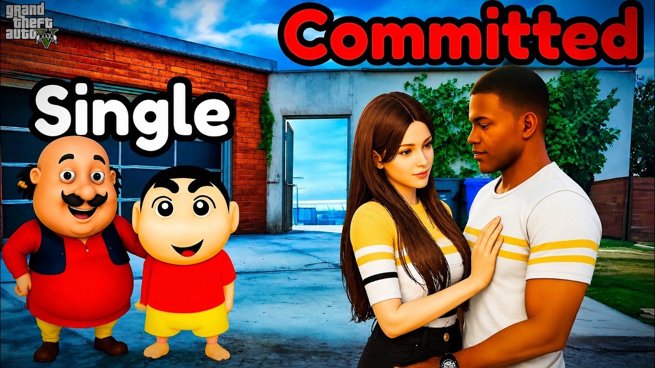 GTA 5: Franklin & Meenu Committed ❤️ Shinchan Still Single | Tamil Mod Gameplay Story | GTA Meenu