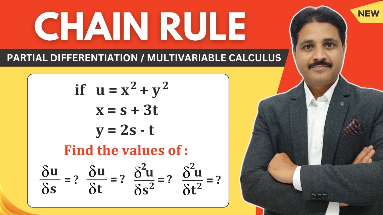 CHAIN RULE IN PARTIAL DIFFERENTIATION AND MUILTIVARIABLE CALCULUS SOLVED PROBLEM 1 @TIKLE'S ACADEMY