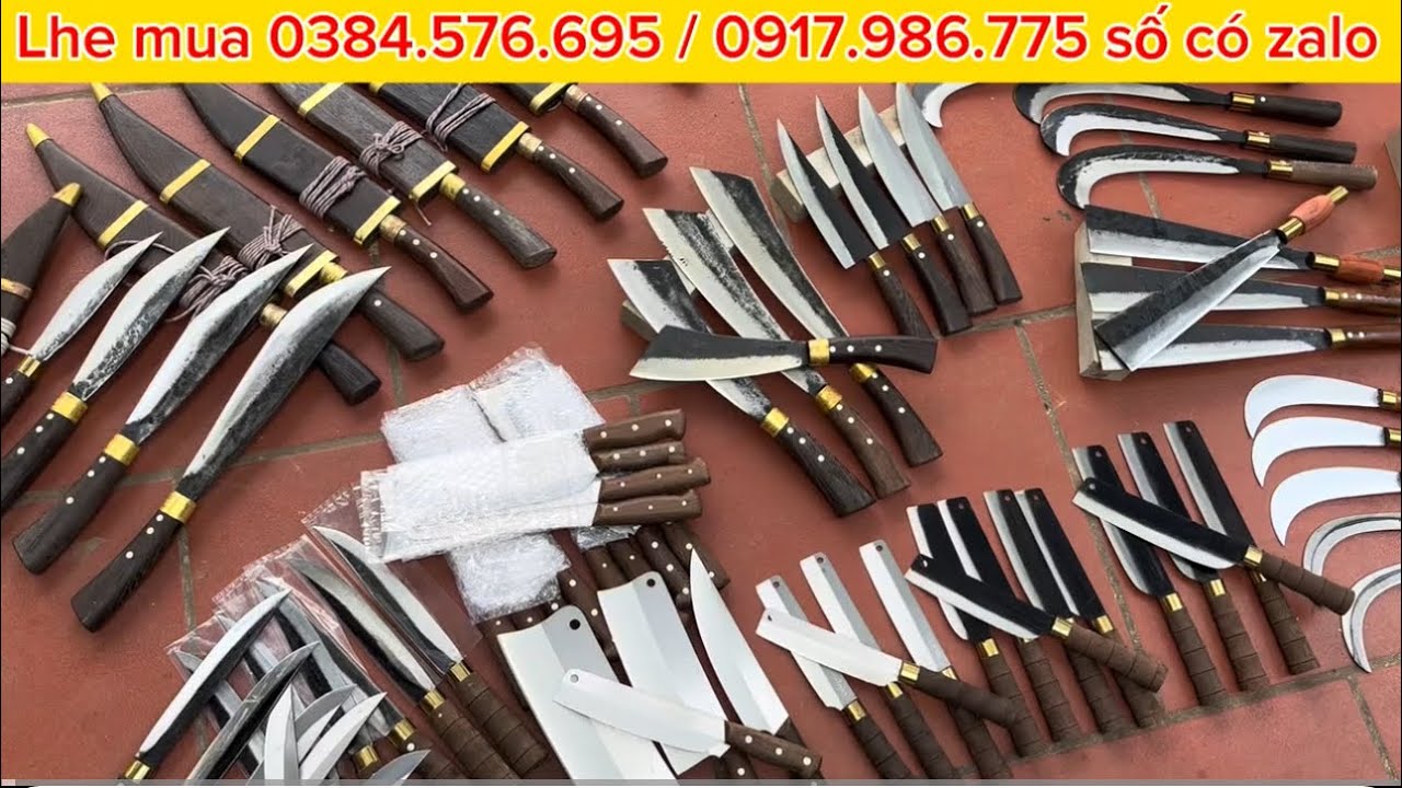 TRI ÂN ĐẦU NĂM :DAO CHẶT ,DAO BẾP ,BỘ DAO BẾP , DAO THÁI MỚI NHẤT TẠI LÒ 0384.576.695 