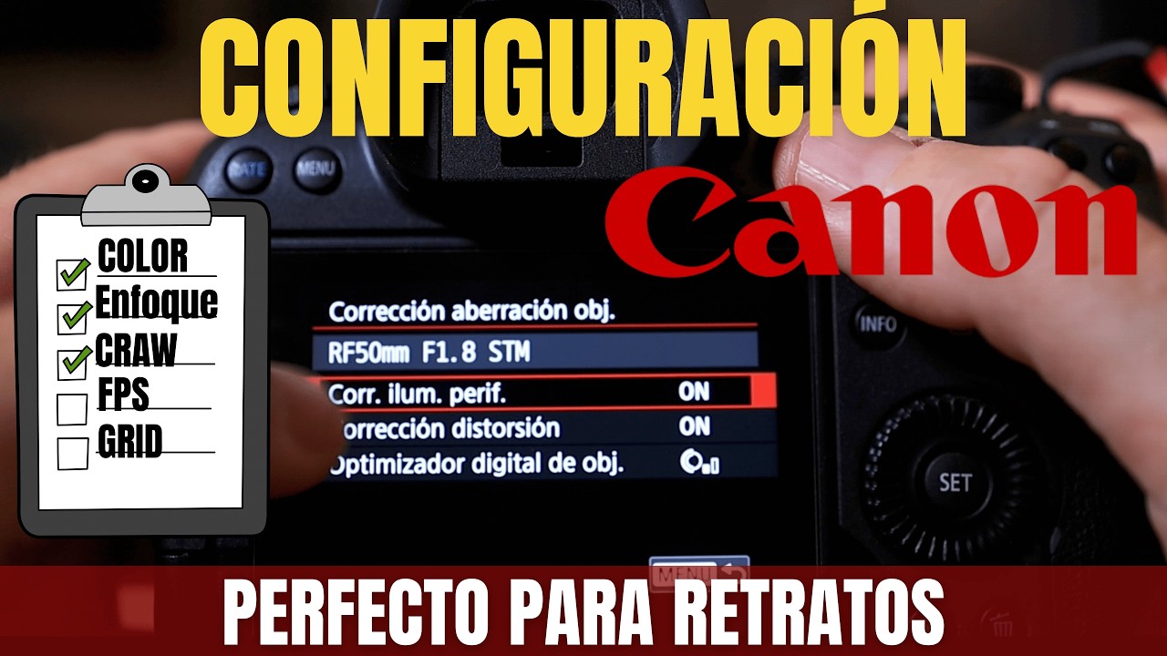 🎛️ 📸 Configuración Cámaras Canon EOS R - Especial para retratos, enfoque y colores perfectos