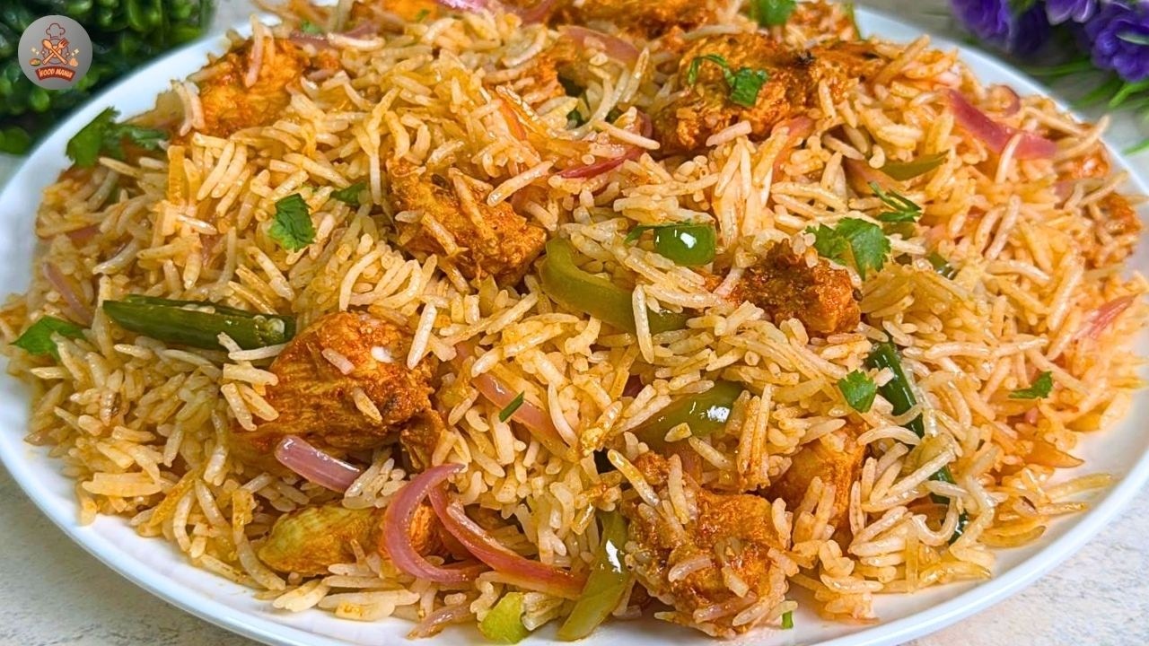 Tandoori Chicken Rice | Street Style Chicken Tikka Rice | Smoky Chicken Tikka Rice