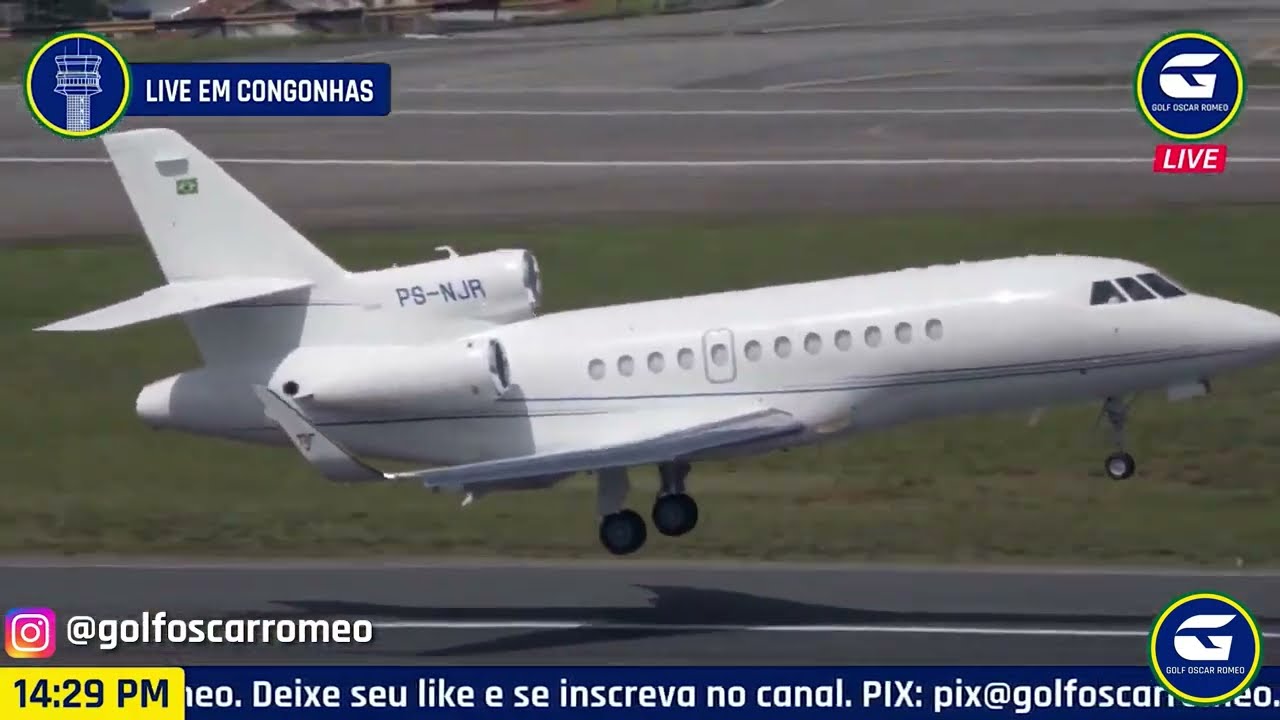 VEJA AS AERONAVES DO NEYMAR JR POUSANDO EM CONGONHAS - 14/12/2022