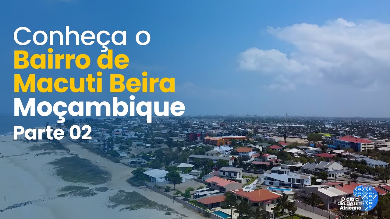 Bairro de Macuti Parte 2, Beira - Moçambique, África. Imagens aéreas.