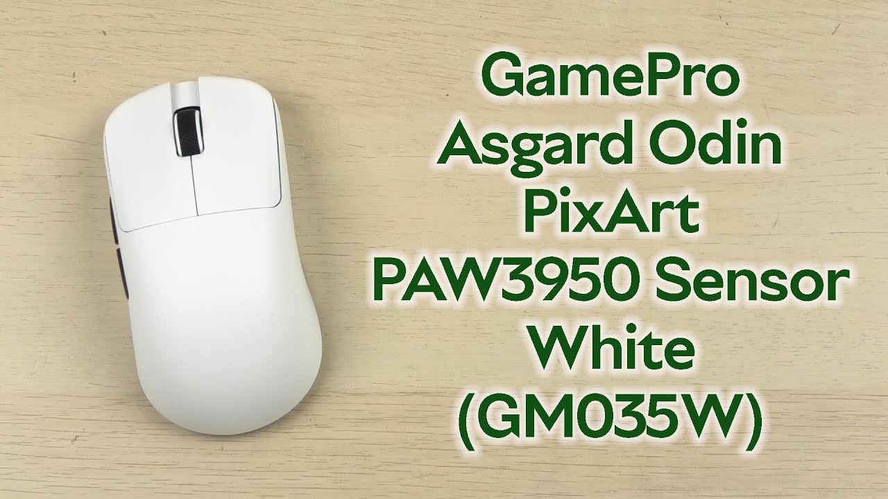Розпаковка GamePro Asgard Odin 8K Wireless/USB PixArt PAW3950 Sensor White (GM035W)