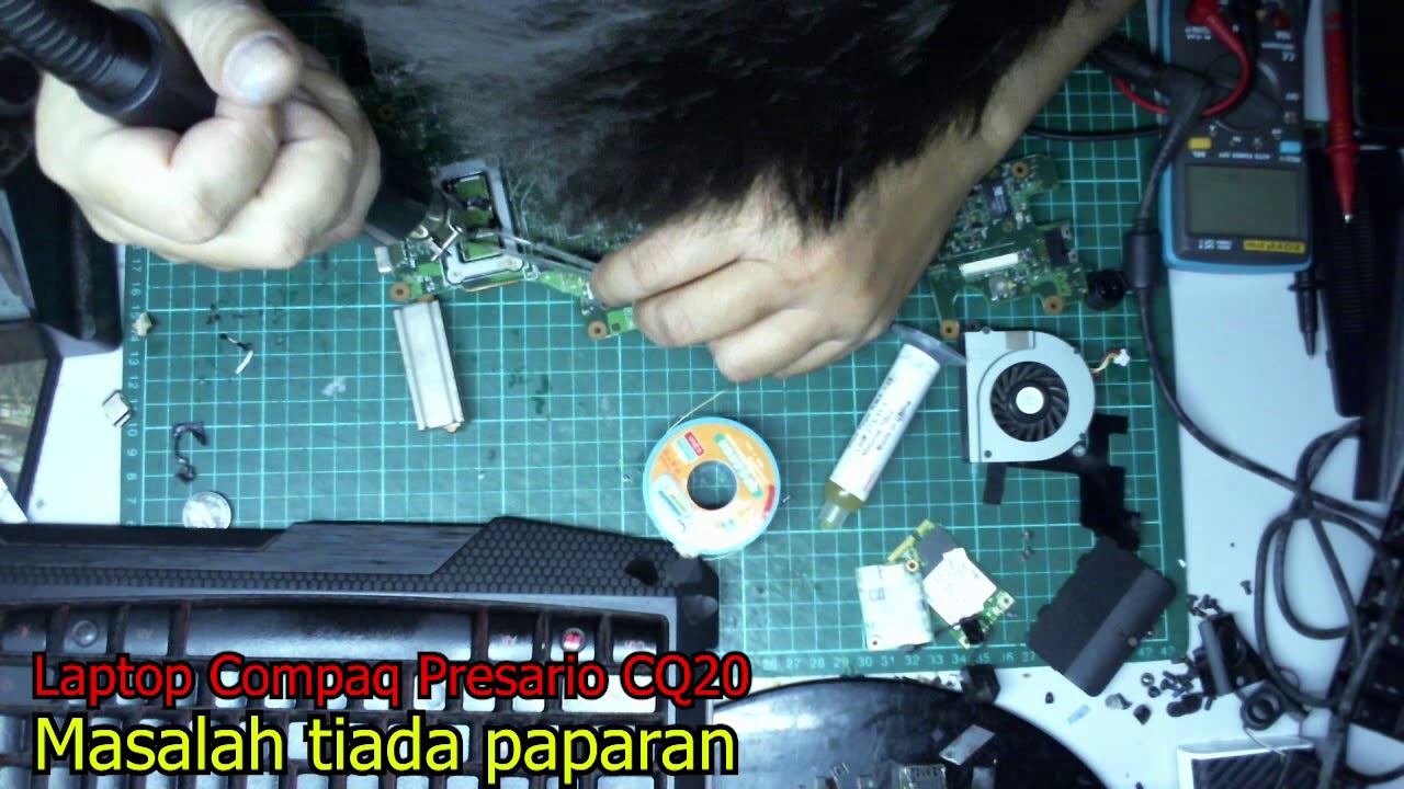 Laptop Compaq Presario CQ20 bermasalah tiada paparan  FIX