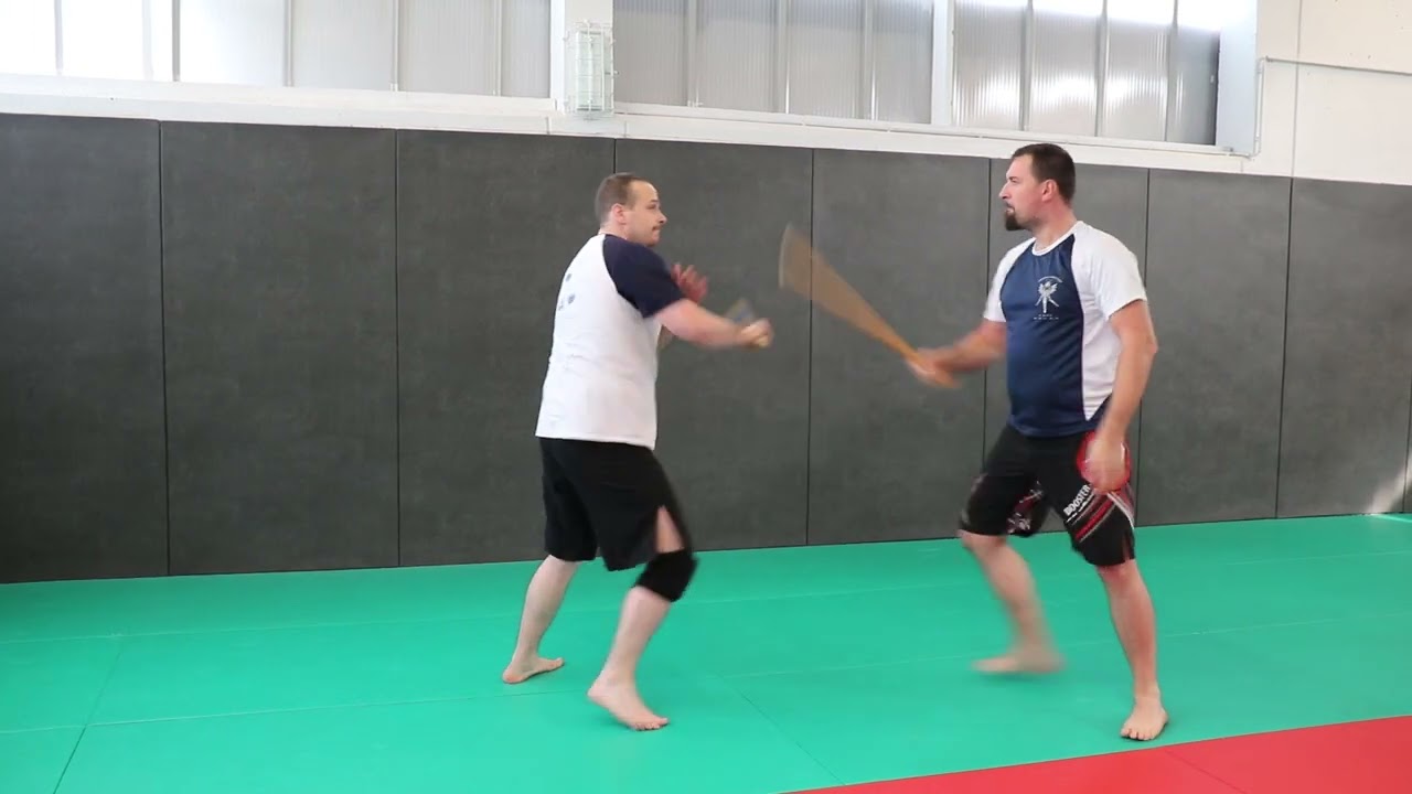 training with single stick.  just for fun . Many years ago.