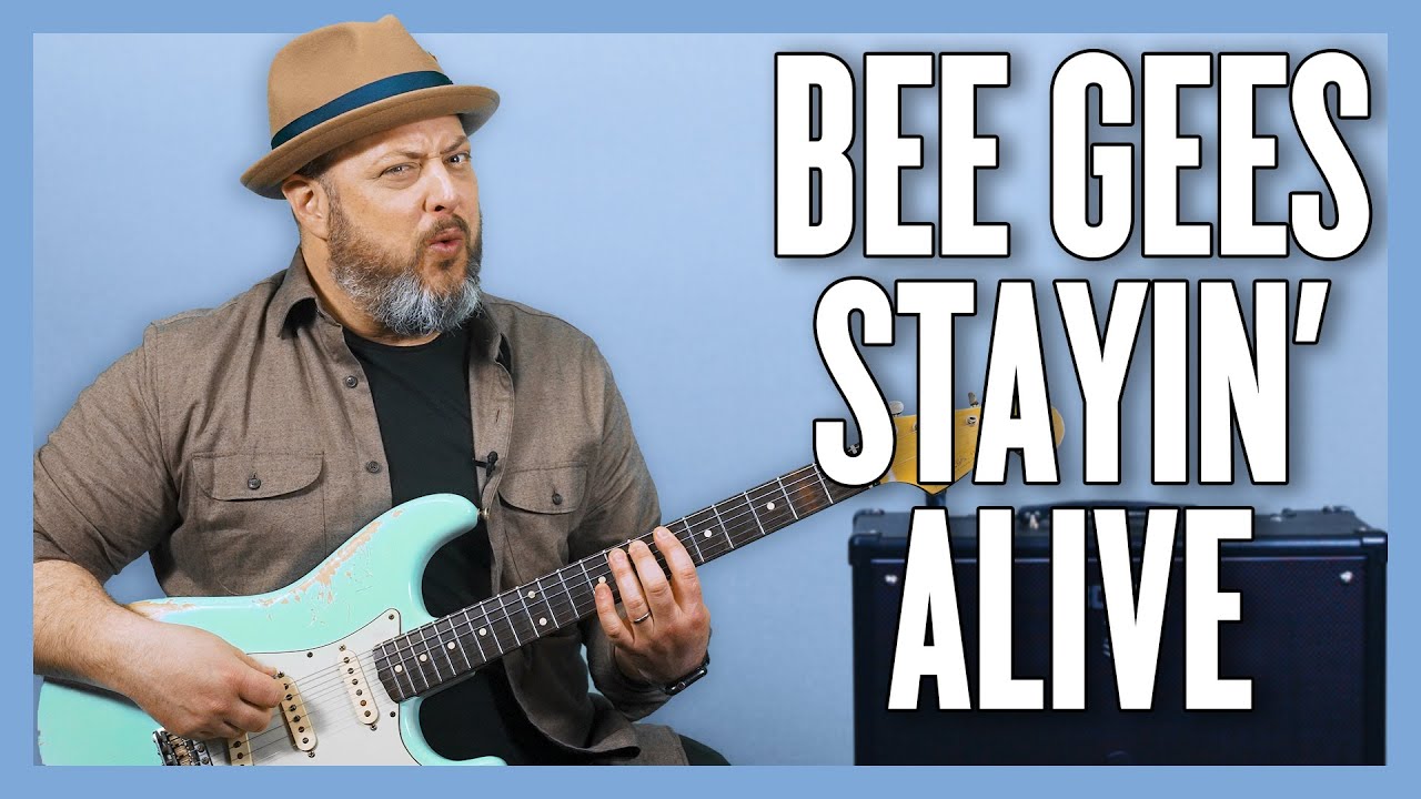 Bee Gees Staying Alive: урок игры на гитаре + руководство