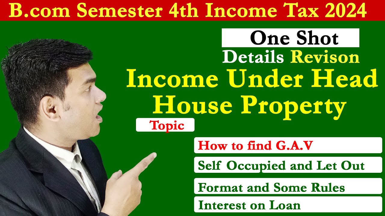 House Property Revision Class | Income Tax| Income under House Property| One Shot| BCom| BBA| Tax|