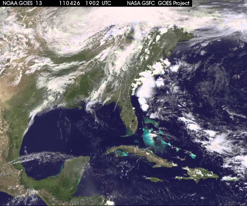 GOES Satellite Watches Powerful U.S. Storm