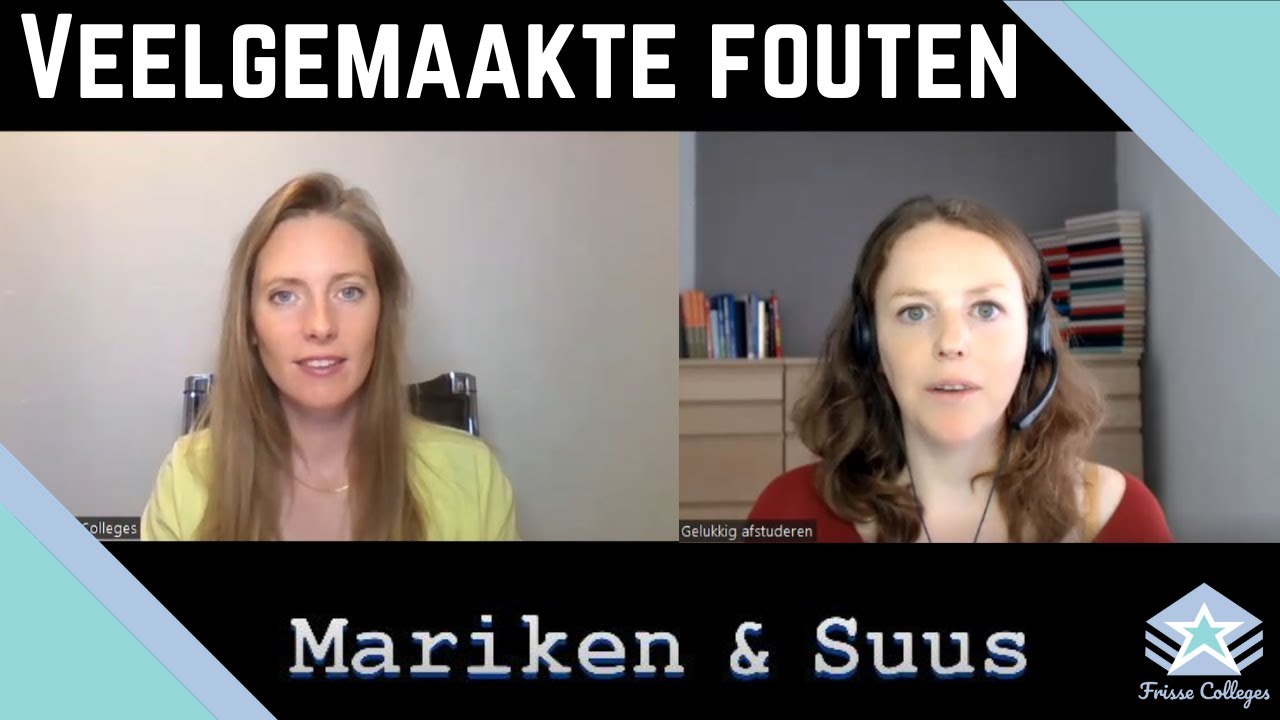VOORKOM deze VEELGEMAAKTE fouten in je SCRIPTIE | Scriptiebegeleiders Suus en Mariken
