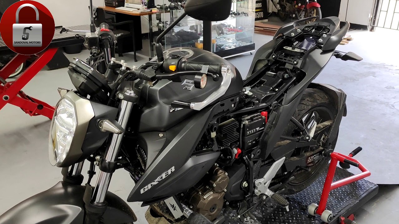SUZUKI GIXXER 250 CON ALARMA XT21 DE PROXIMIDAD