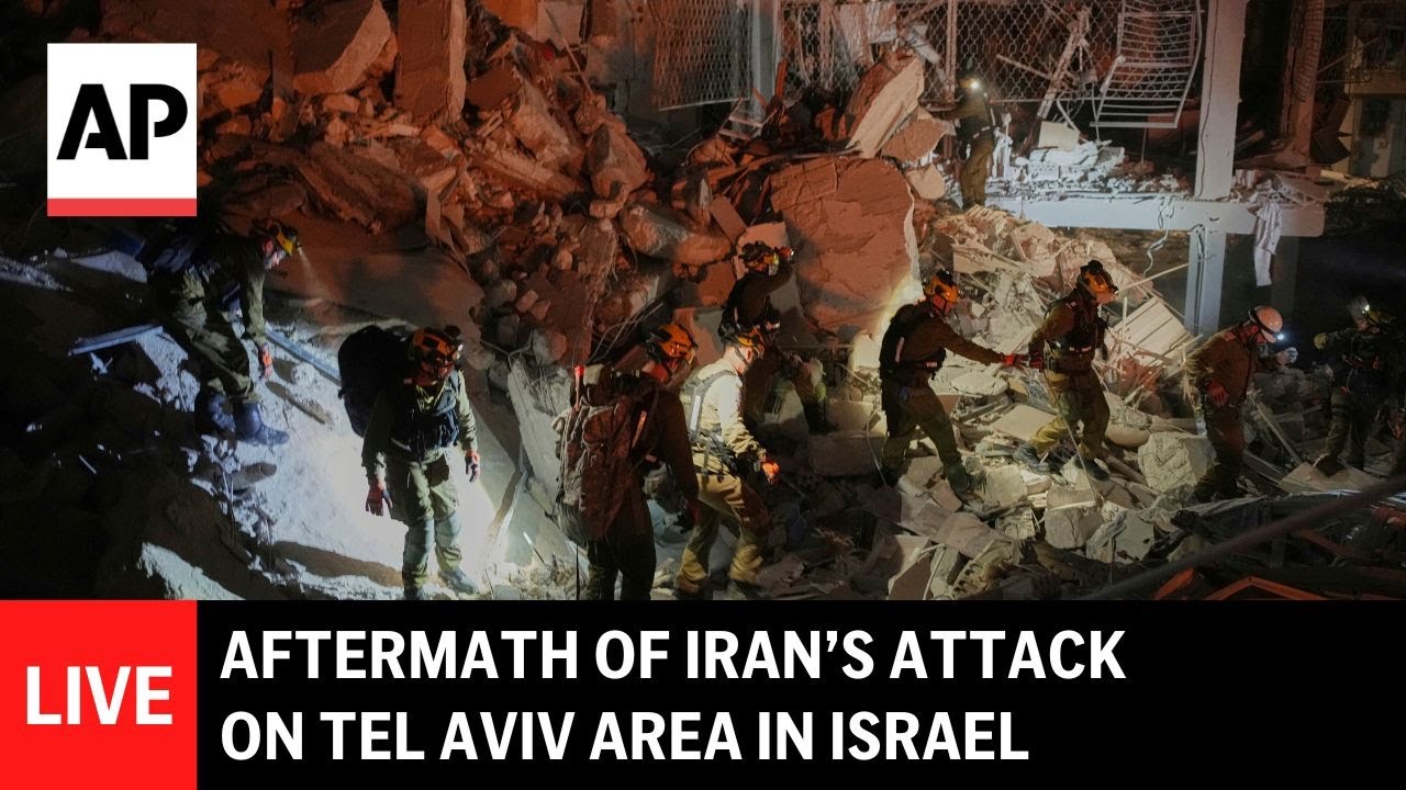 LIVE: Aftermath of Iran's attack on Tel Aviv area