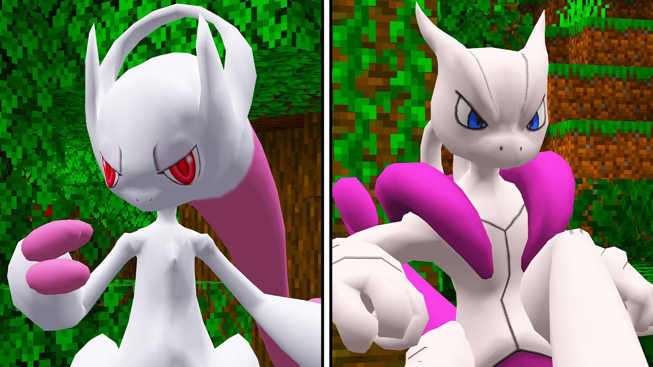 MEGA MEWTWO Y vs MEGA MEWTWO X - Minecraft Pixelmon