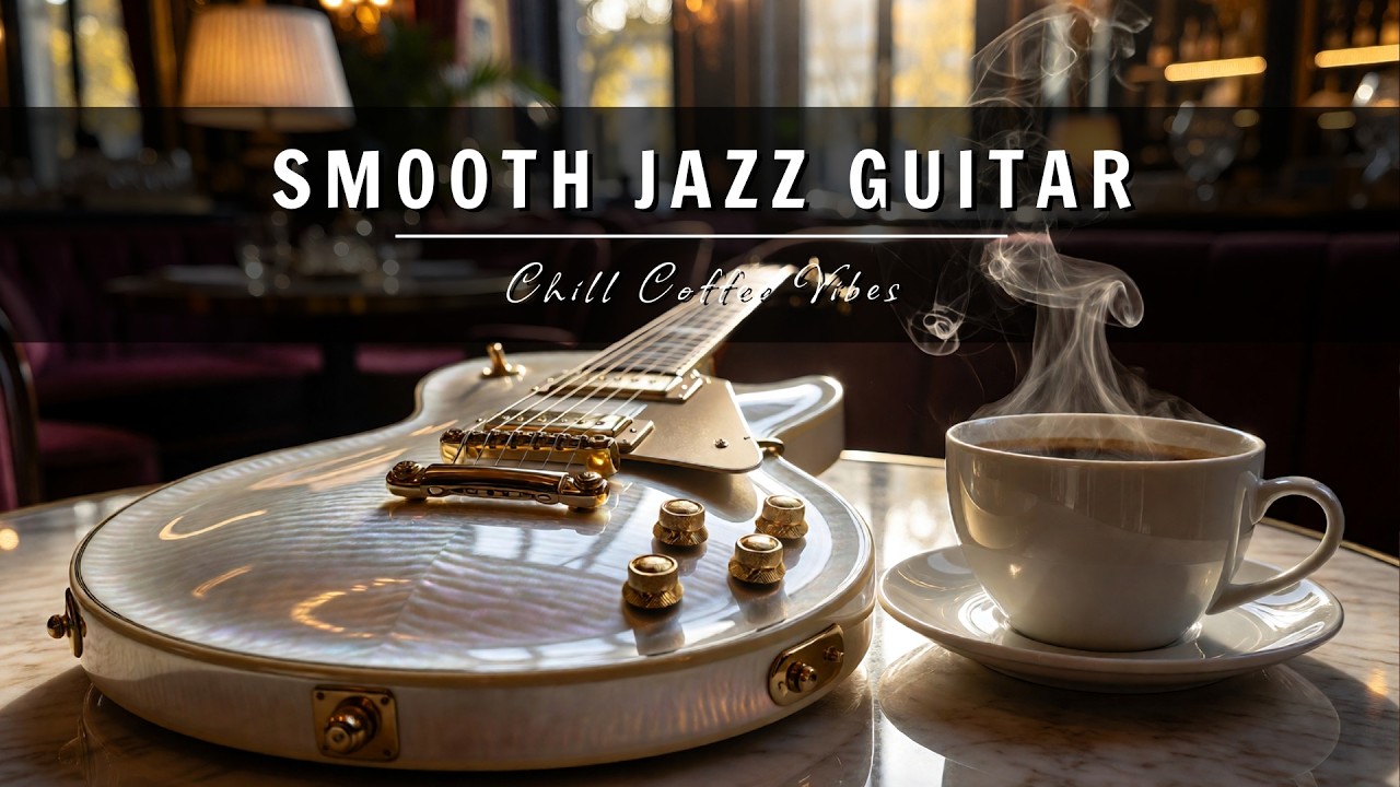 Smooth Jazz Guitar Music - Cool Cafe Vibes • Relaxing Guitar Music for Cafe, Study & Work
