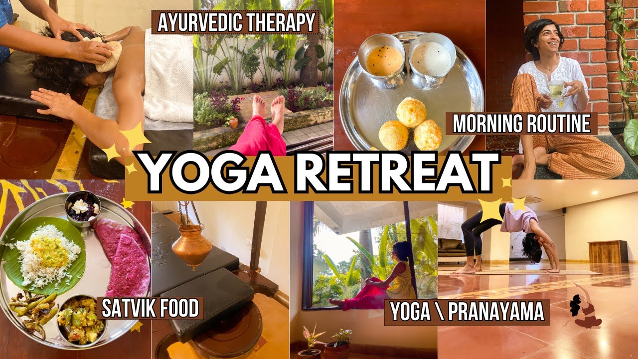 I took a YOGA RETREAT in MUMBAI 😍 Potli Massage Ayurveda | Satvik Diet | Pranayama For Anxiety ✨
