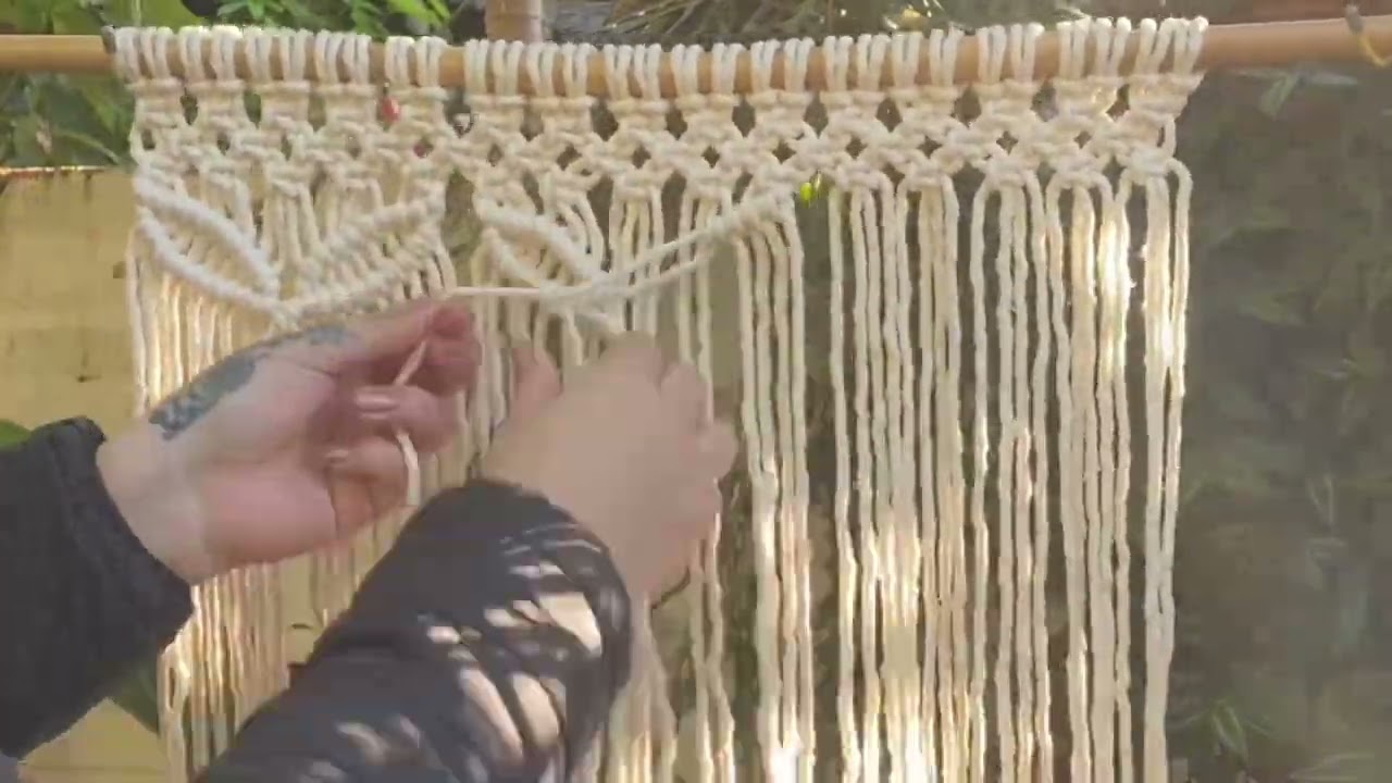 TAPIZ DE PARED MARIPOSA MACRAMÉ - Paso a paso
