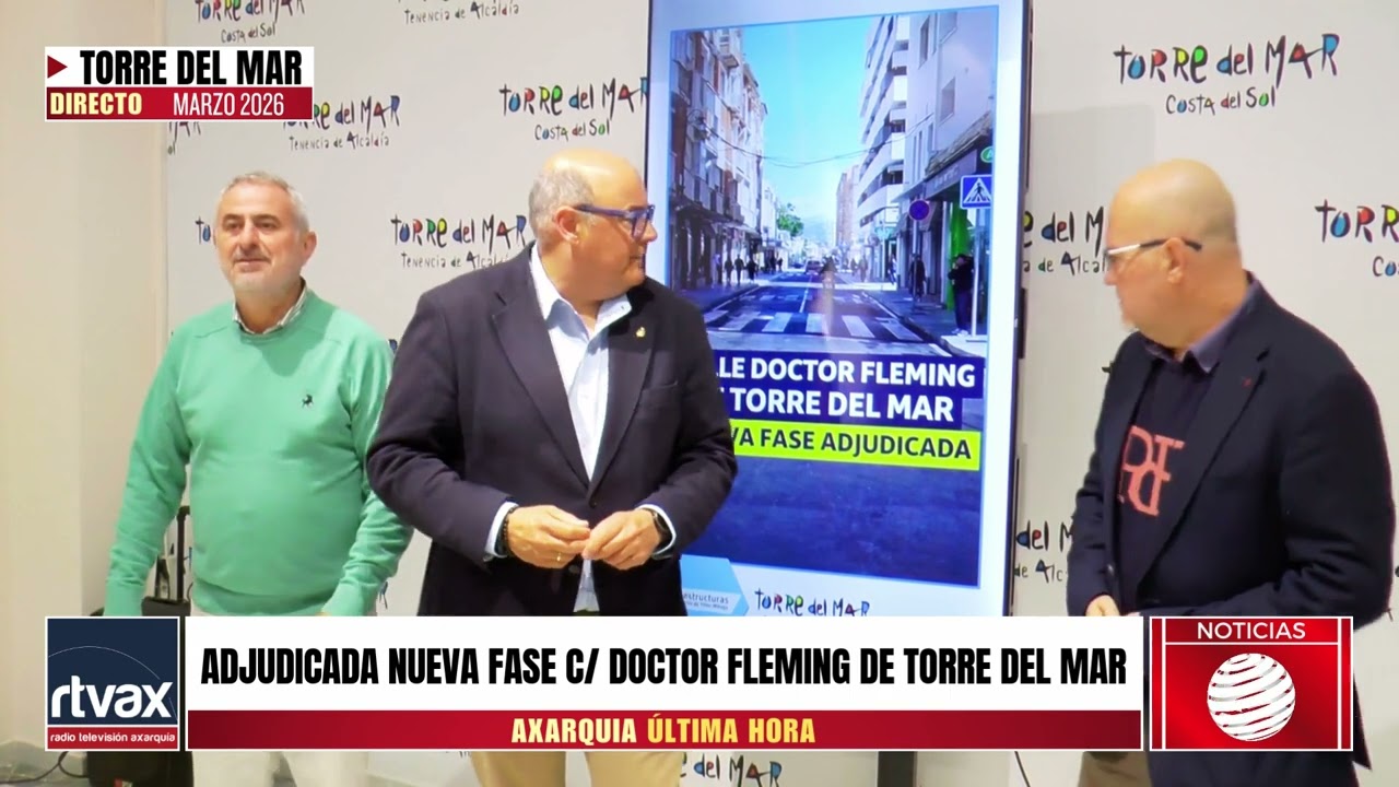 Adjudicada una nueva fase de las obras de remodelación de calle doctor Fleming de Torre del Mar