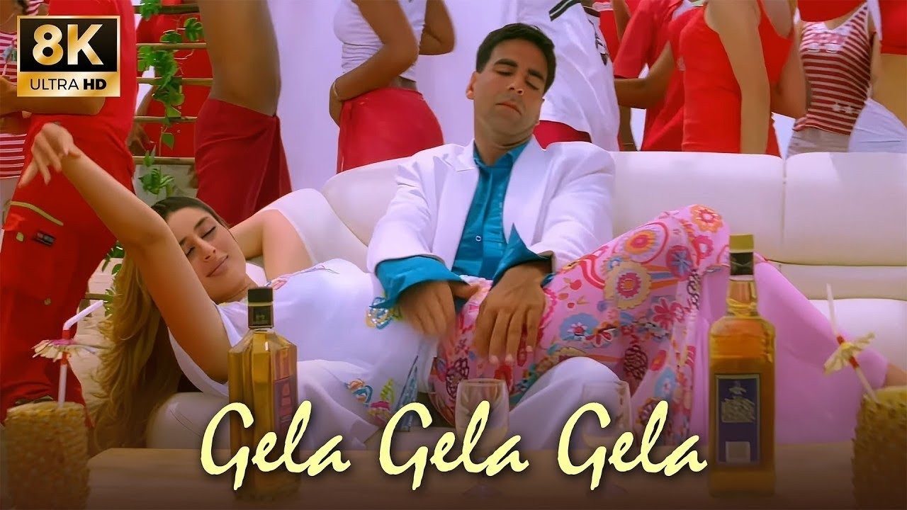 Gela Gela Gela - 8K Video | Aitraaz | Akshay Kumar, Kareena Kapoor | Adnan Sami, Sunidhi Chauhan