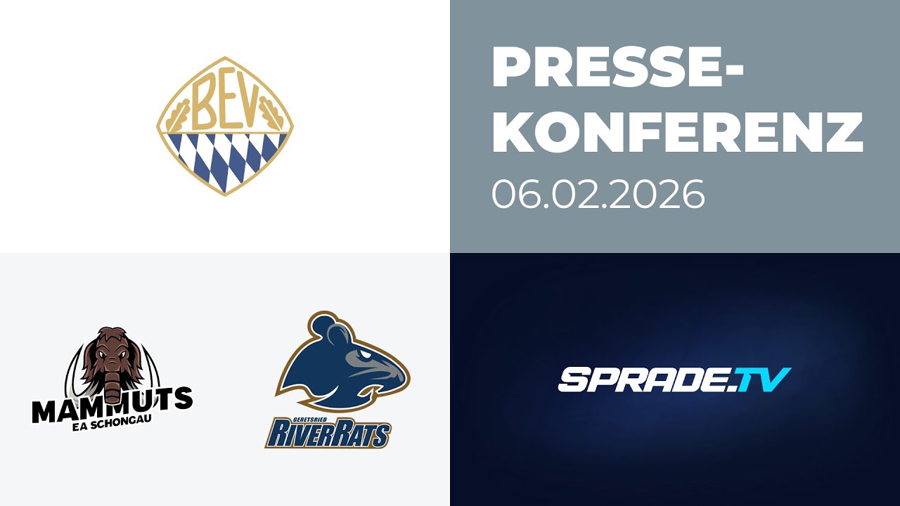 06.02.2026 - Pressekonferenz - Schongau Mammuts vs. ESC Riverrats Geretsried
