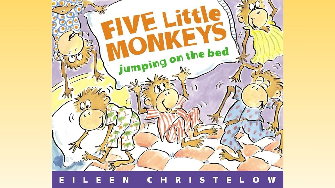Five Little Monkeys Jumping on the Bed | By Eileen Christelow | Read Aloud by Kids | Toddler time 