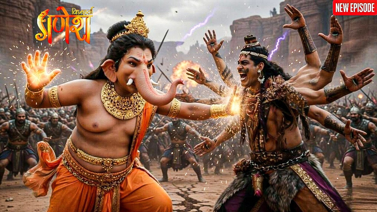 गणेश जी का कठिन युद्ध सामना हुआ अष्ठ भुजा सुर से || VIGHNAHARTA GANESH  || Latest Episode ||