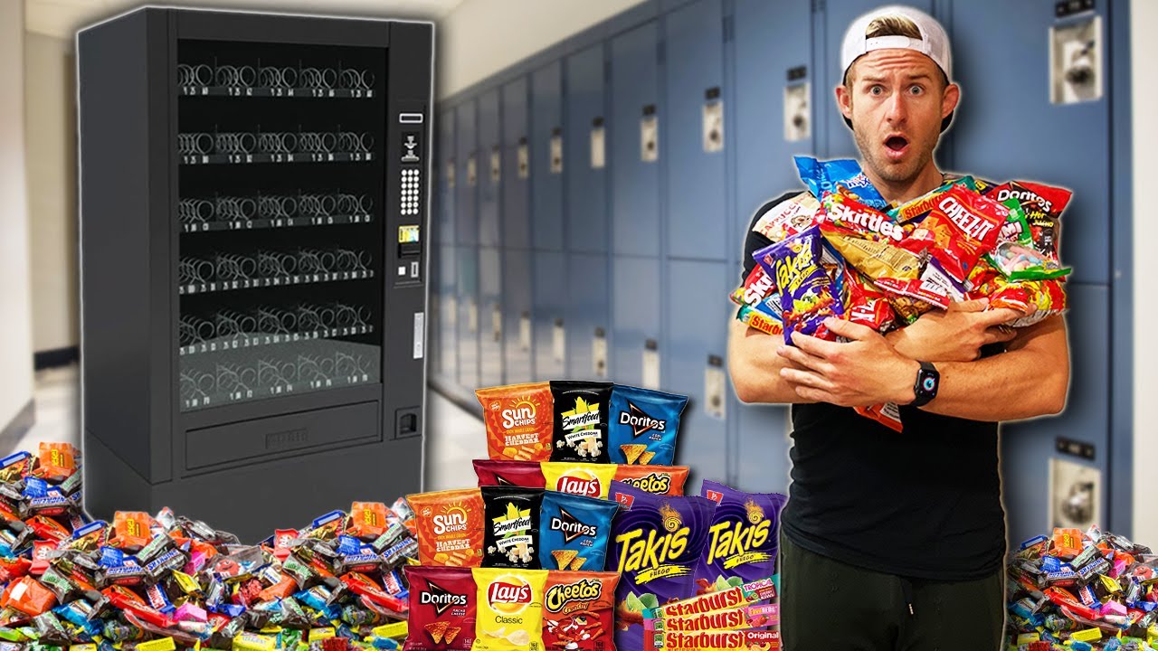 Eating EVERYTHING In A Vending Machine!