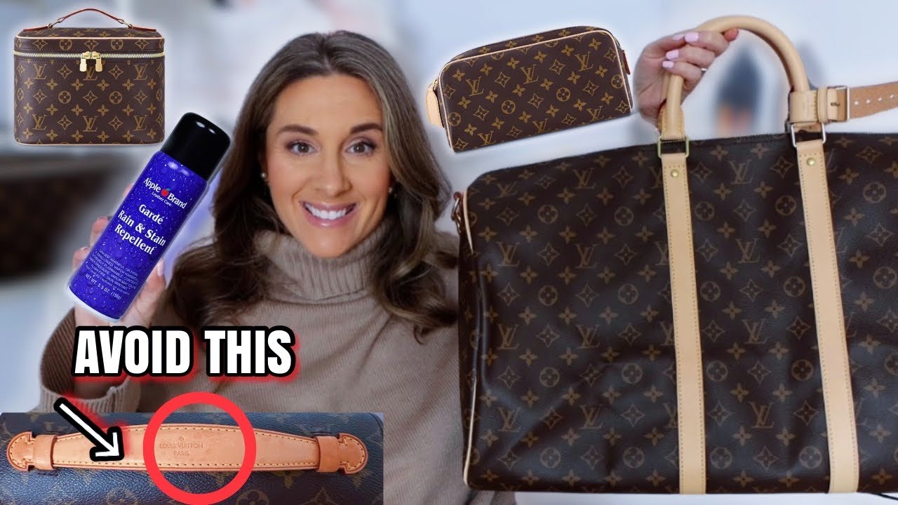 HOW TO SPRAY LOUIS VUITTON VACHETTA USING APPLE GARDE - AVOID GETTING WATER SPOTS