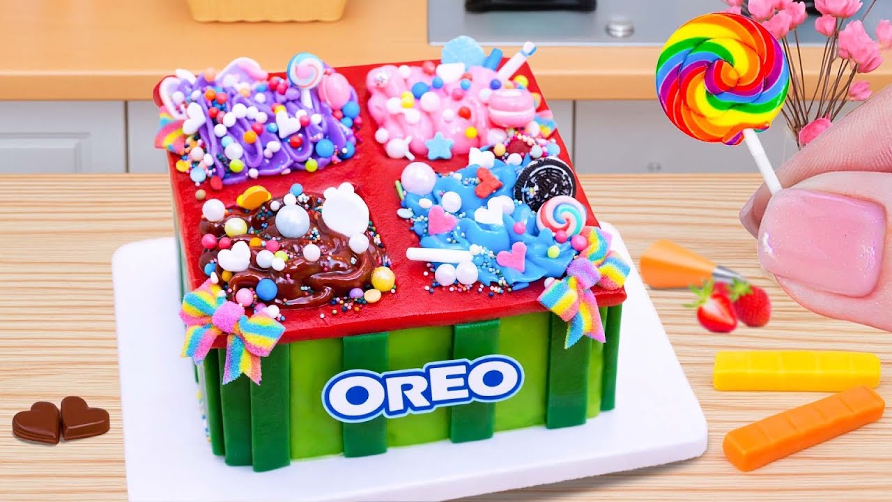 Tarta Jardín de Oreo 🍪🌿 Deliciosa, Colorida y Llena de Creatividad 🎨 | Mini Cake Rainbow
