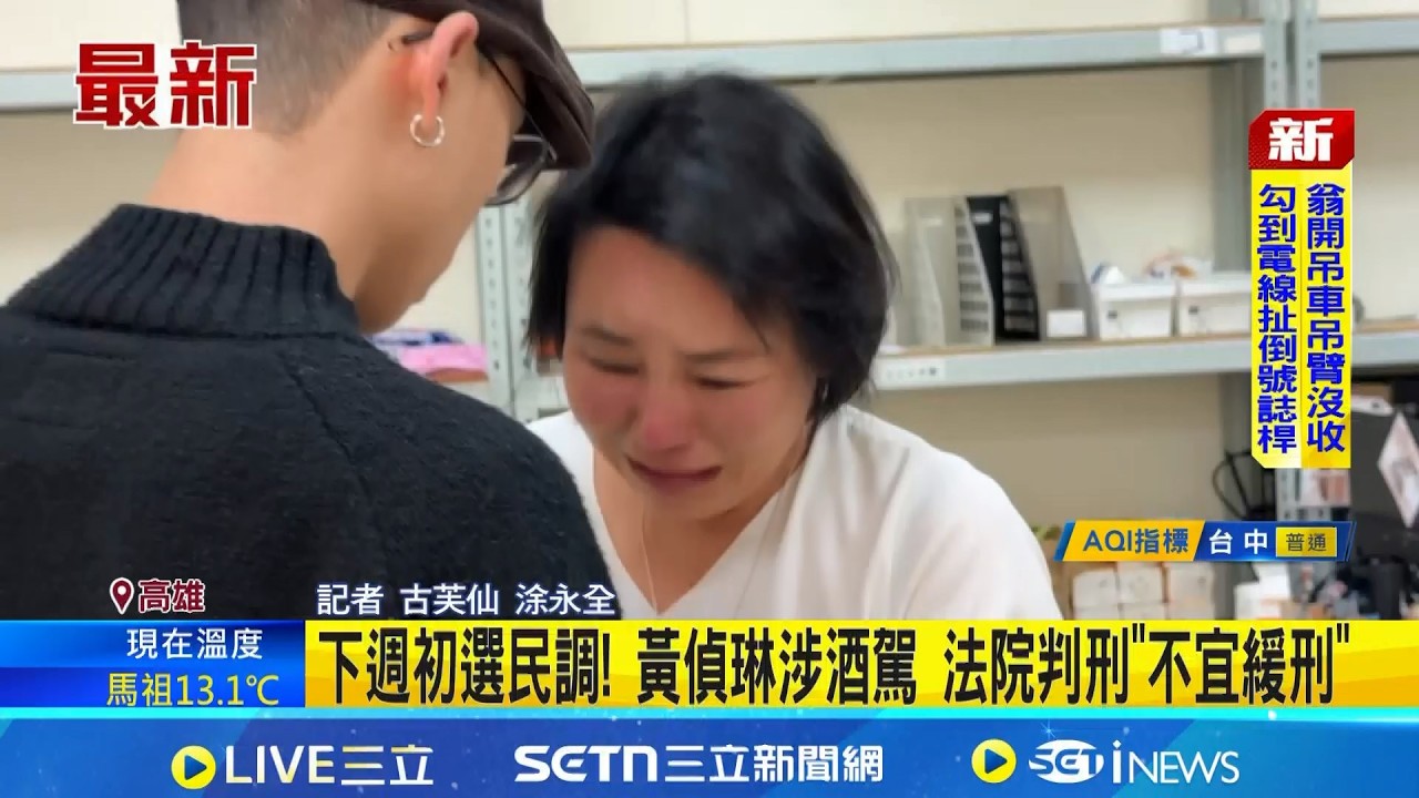 下週初選民調! 黃偵琳涉酒駕 法院判刑