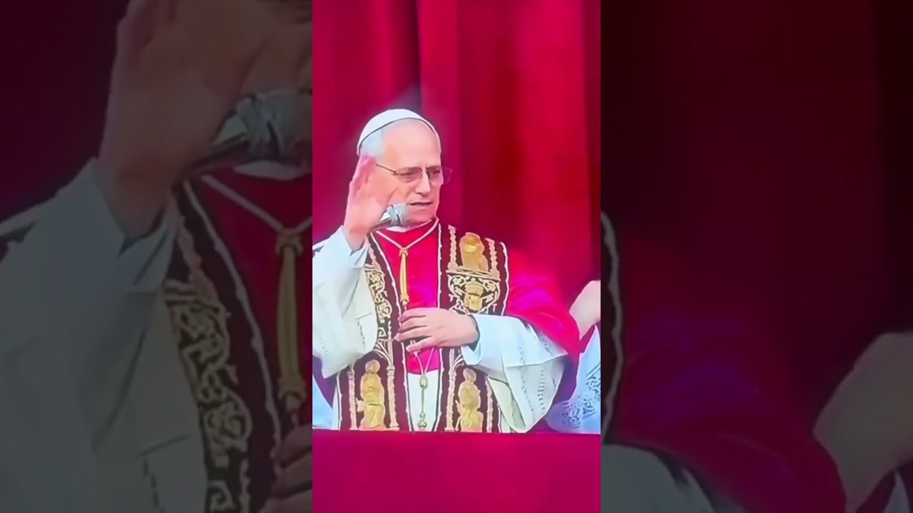 The Apostolic Blessing of Pope Leo XIV #pope #popeleo #vatican #rome