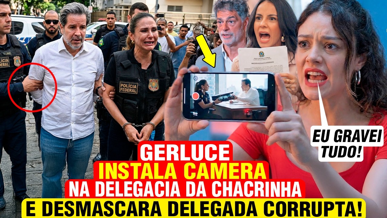 TRÊS GRAÇAS - Gerluce instala CÂMERA secreta na DELEGACIA da cacrinha e DESMASCARA  delegada marisa!