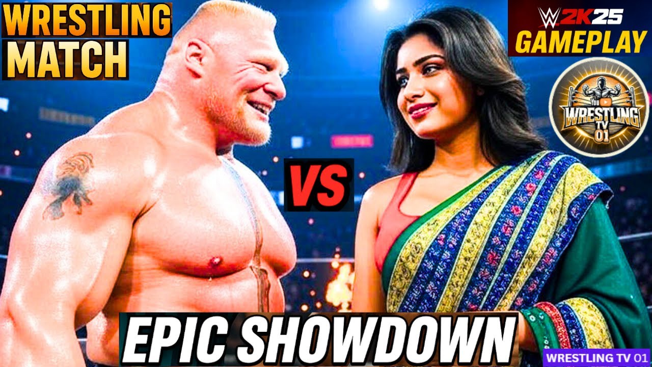 🔥WWE 2K25 – Indian Diva Sonali 🇮🇳 Vs. Brock Lesnar💪Iron Man Match🎮Wrestling Gameplay💥Sep 14, 2025