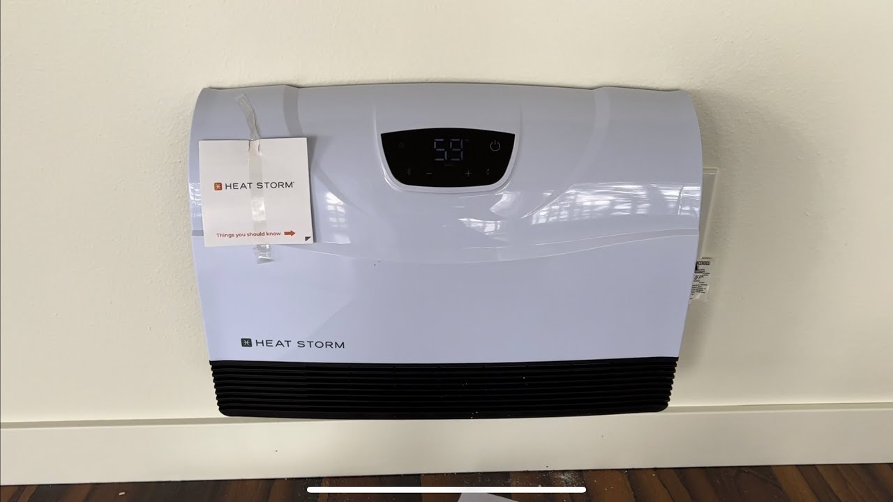 Heat Storm Wall Mounted Heater Install