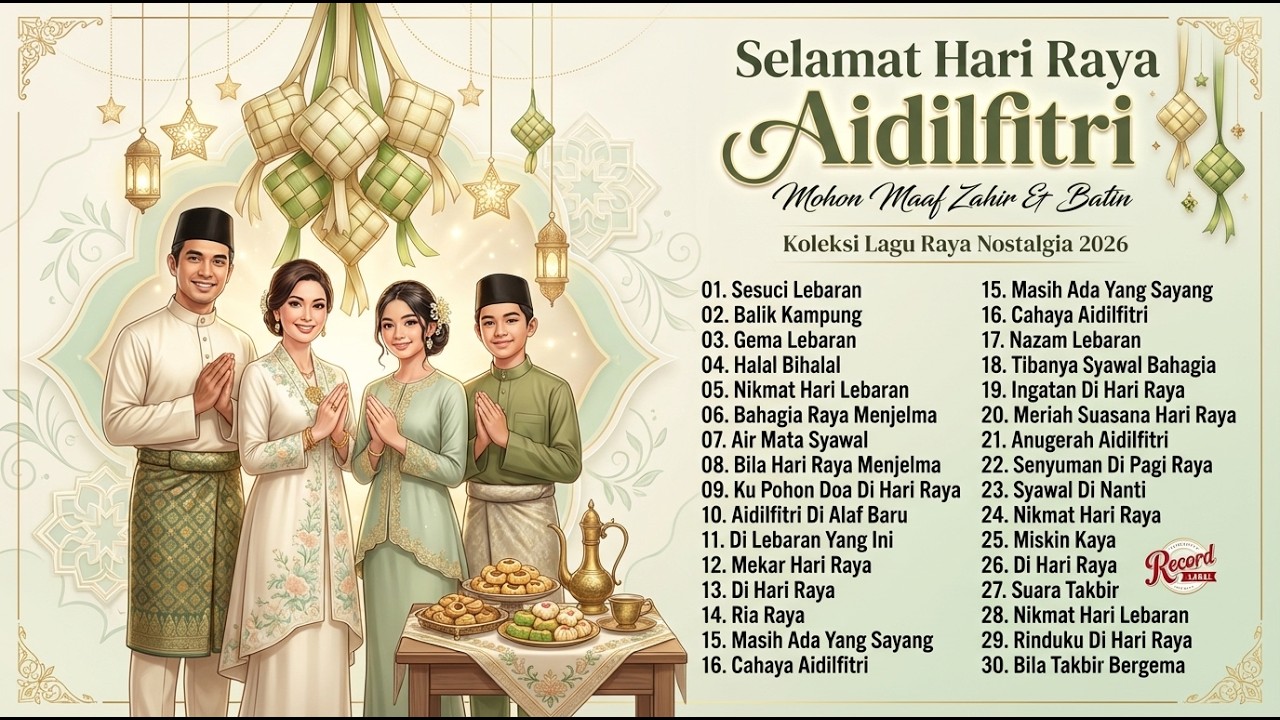 🎧 Himpunan Lagu Raya Terbaik 2026 - 4 Zon Audio Berbeza: Dari Malam Takbir Hingga Rumah Terbuka