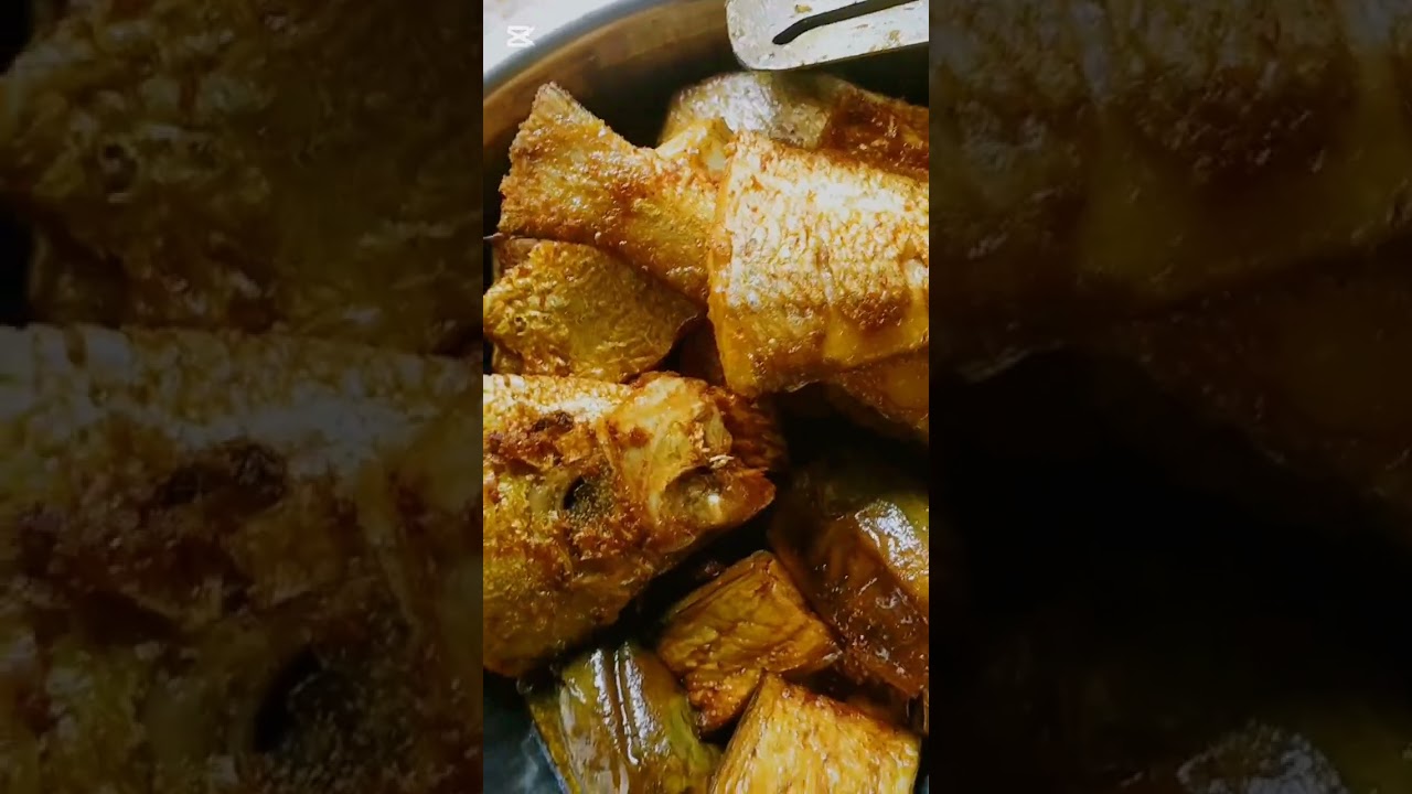 শীতে ঢেলা মাছ বেগুন দিয়ে। 