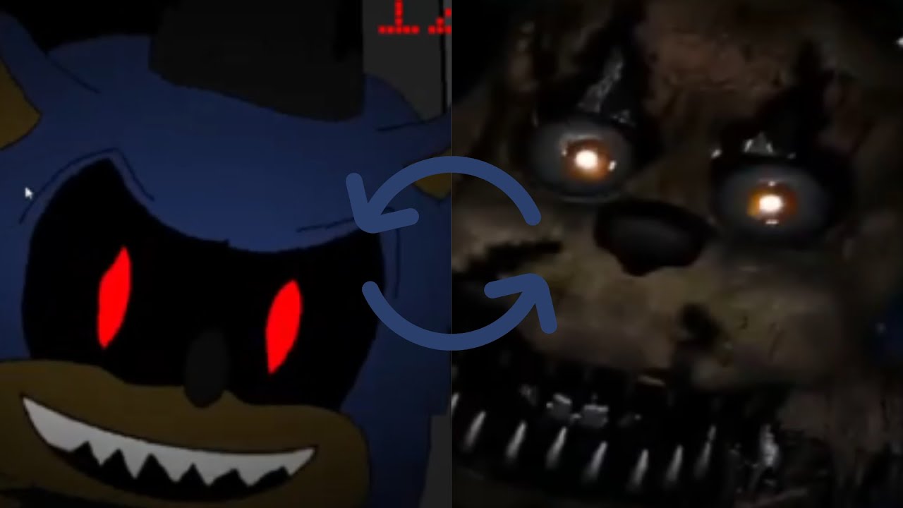 FNAF 4 and FNAS 4 But They Have Swapped Jumpscare Sounds