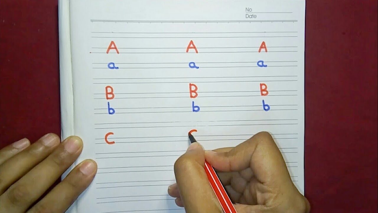 تعلم طريقه كتابه الإنجليزيه اقل من نصف ساعه(من الصفر)