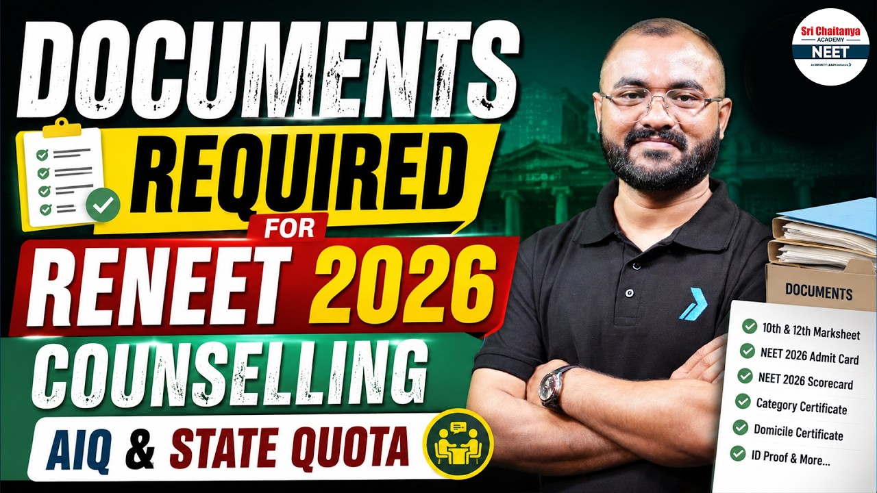 📑 Documents Required for RE-NEET 2026 Counselling | AIQ & State Quota Complete Checklist #reneet2026