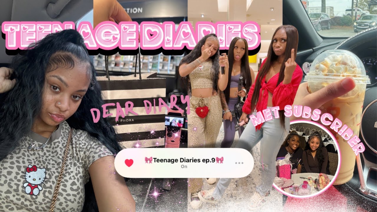 TEENAGE DIARIES 009✰ | shopping, hair, friend date, surprised subscriber || Ra’Mariah Alexia