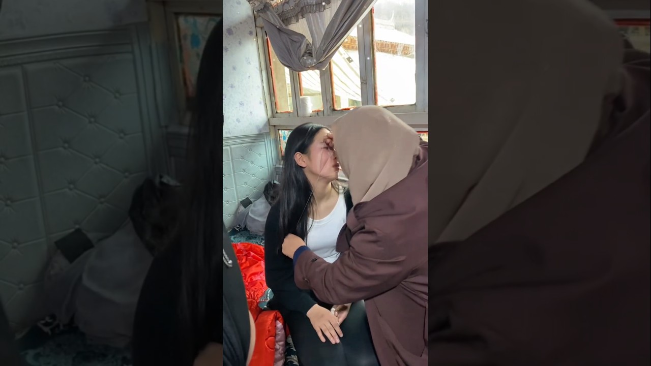 Chinese Muslim bride prepares for her wedding