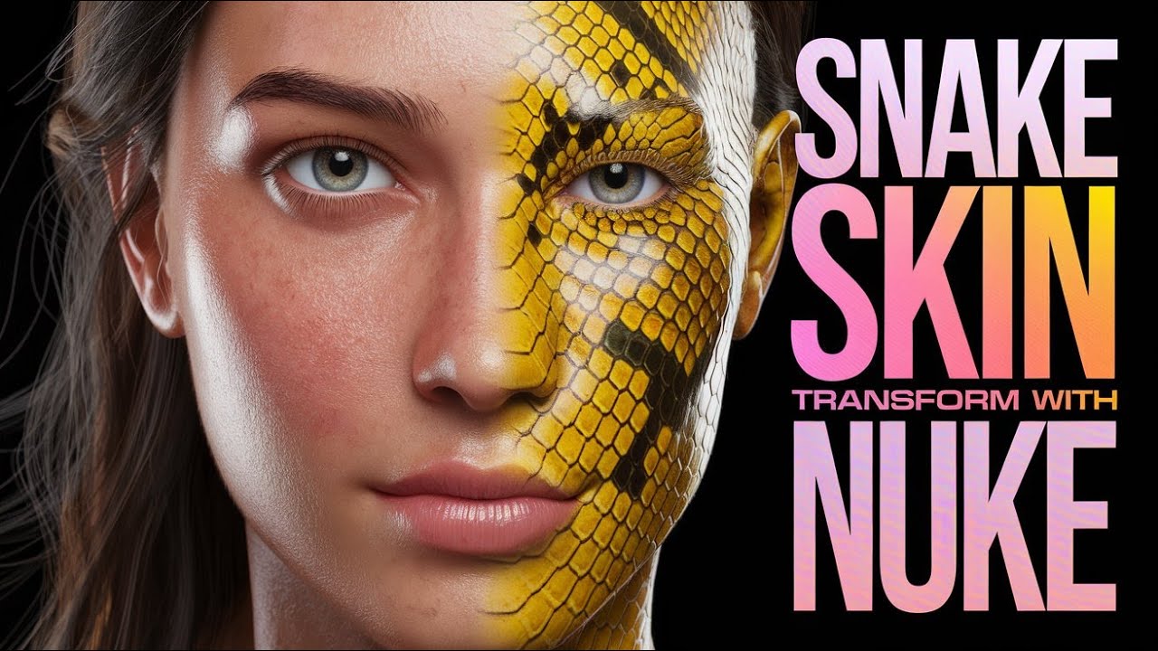 Mastering SNAKE SKIN Texture in Nuke Made Easy.
