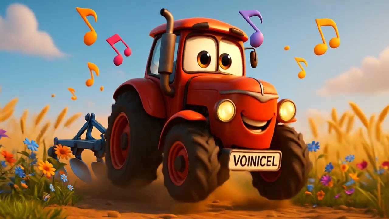 🚜 Tractorașul Voinicel &ndash; C&acirc;ntecel vesel pentru copii | C&acirc;ntece educative pentru grădiniță